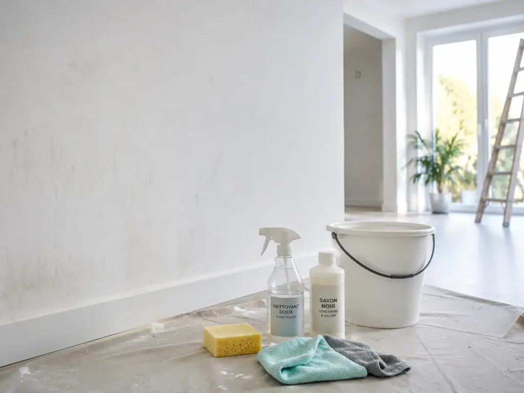 comment enlever la poussière des murs après travaux